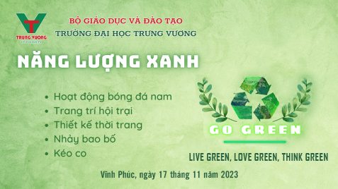 Hội trại Go Green - Định hình tương lai xanh cho sinh viên
